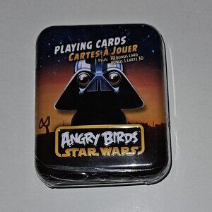 NEW Star Wars Angry Birds Darth Vader Playing Cards Deck Collectible Tin